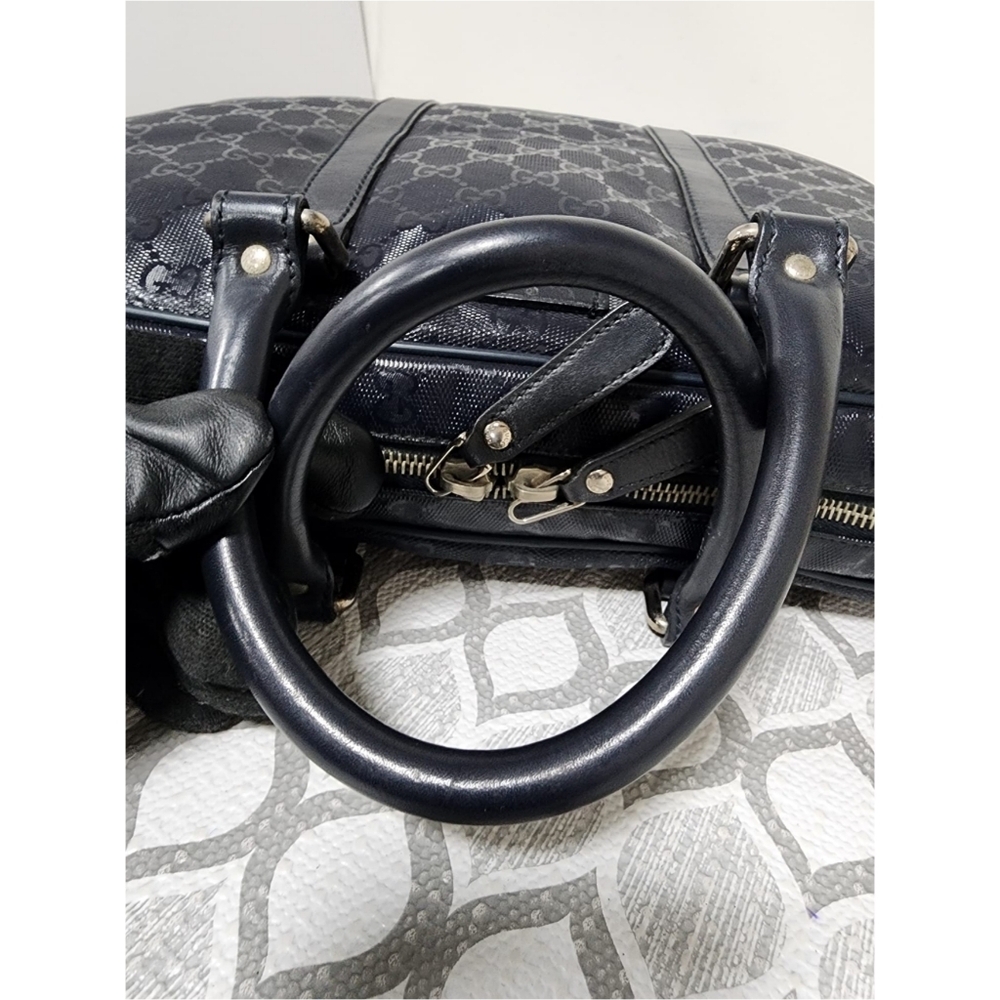 Gucci GG Imprimé Briefcase/Laptop Bag Navy Blue - Picture 11 of 14